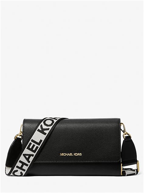 jet set large leather crossbody clutch michael kors|Michael Michael Kors Large Leather Jet Set East West .